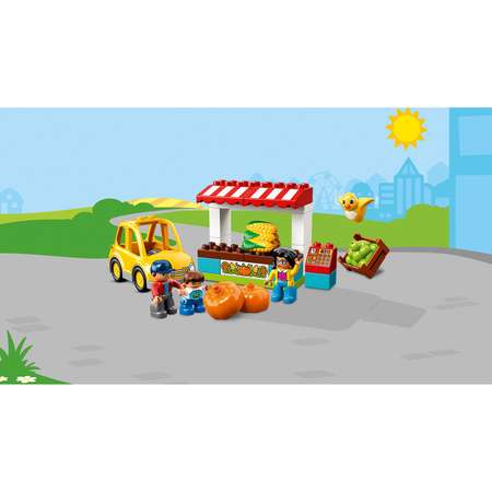 Конструктор LEGO DUPLO Фермерский рынок блочный