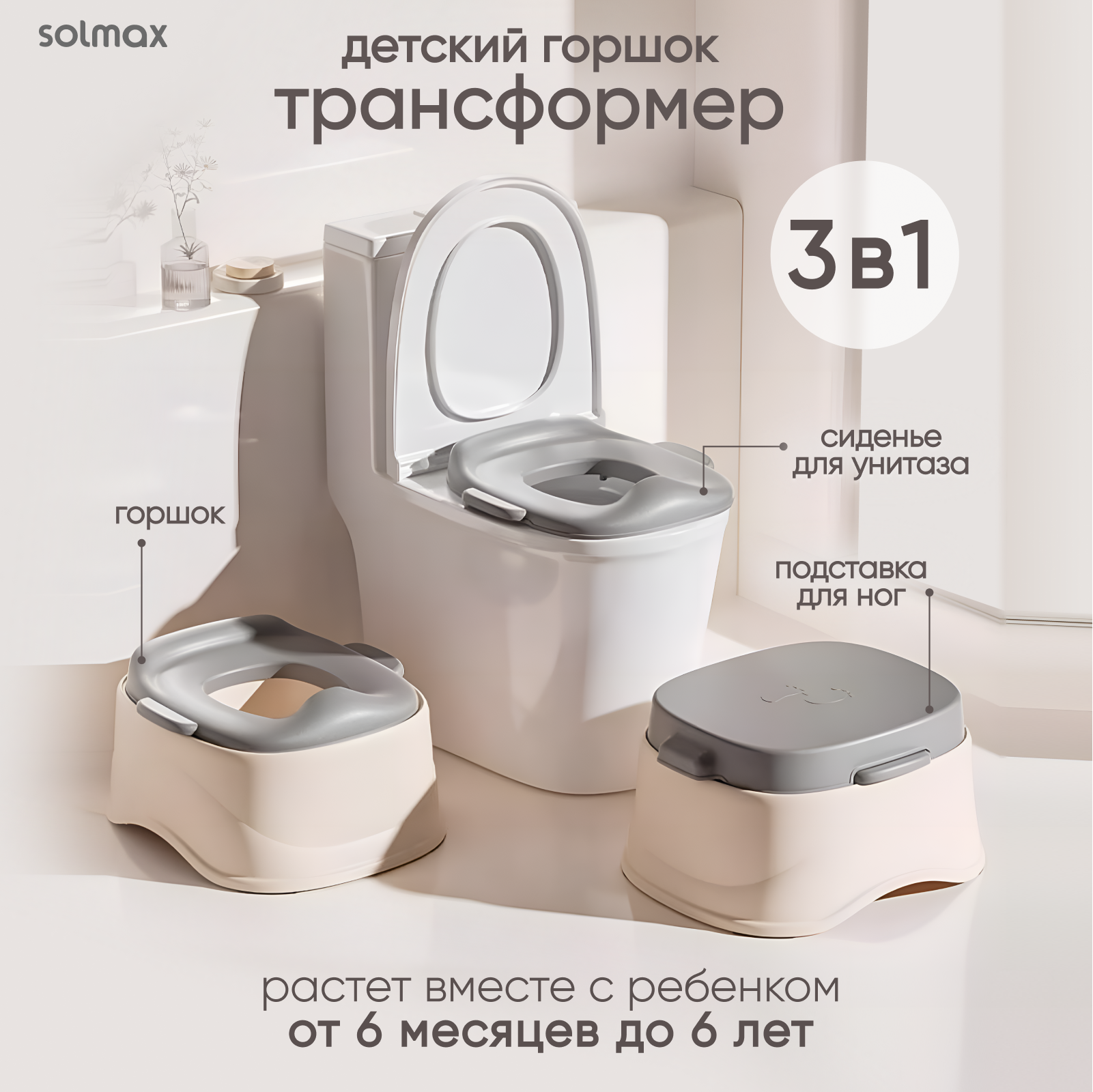 Горшок Solmax Дорожный стульчик - фото 1