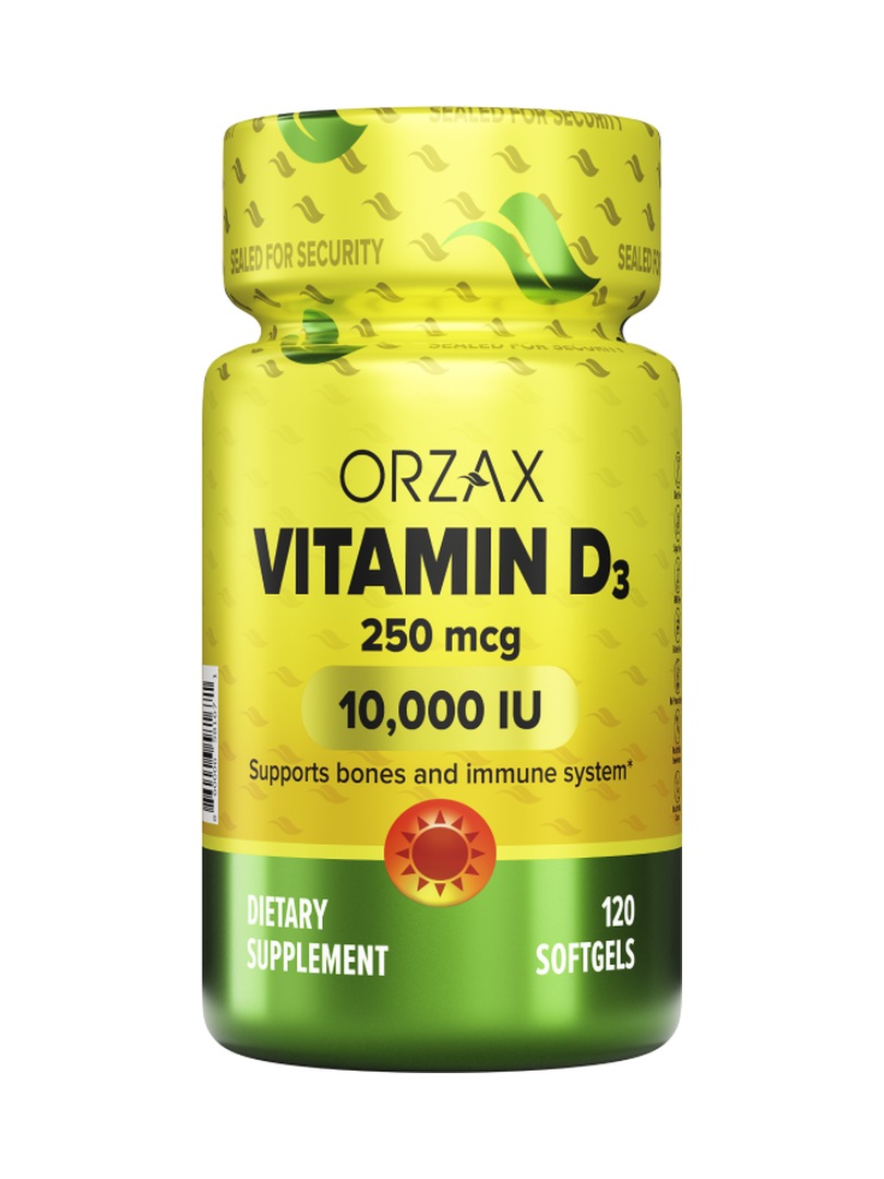 Витамин D3 ORZAX Vitamin D3 120 капсул - фото 1