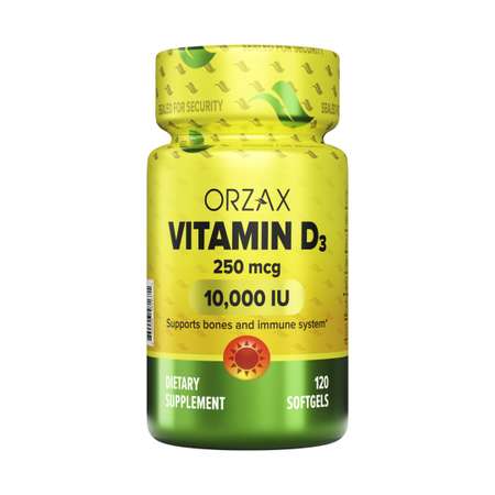 Витамин D3 ORZAX Vitamin D3 120 капсул