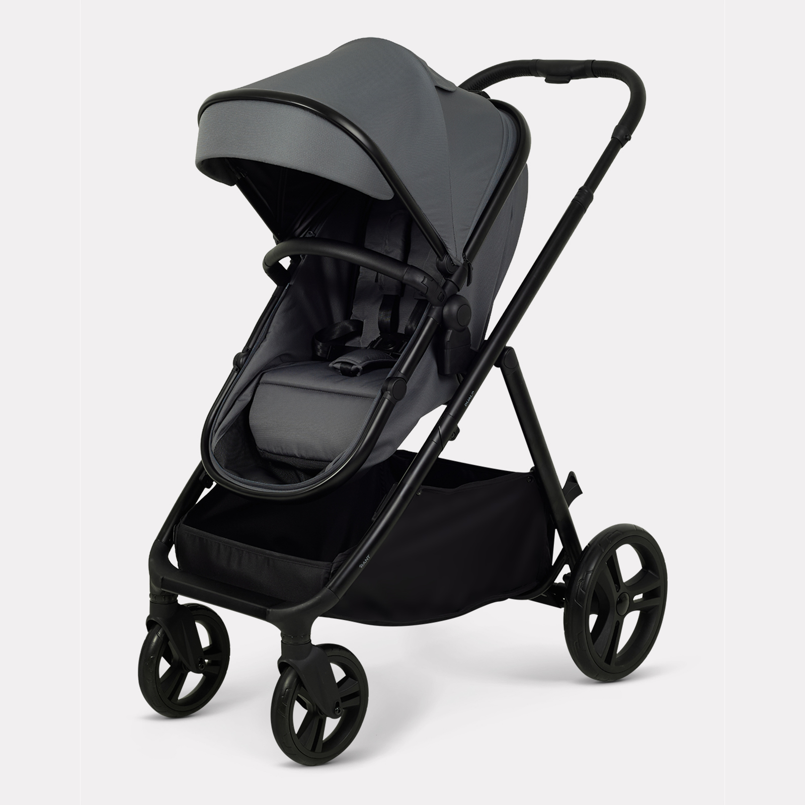 Коляска 2в1 для двойни Rant Basic Dualo серый - фото 12