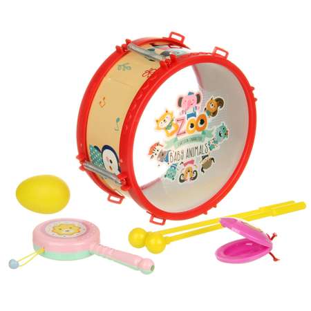 Игрушка музыкальная Veld Co барабаны, кастаньеты, маракас