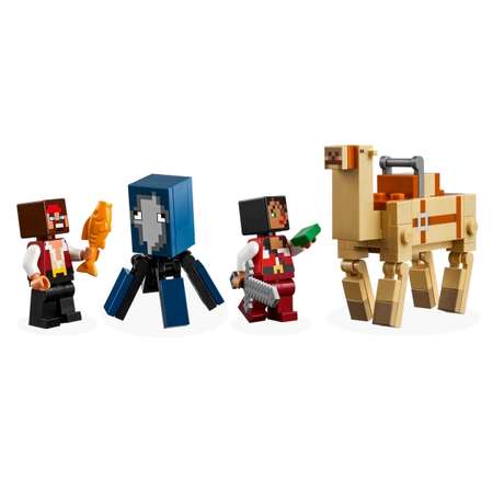 Конструктор LEGO Minecraft На пиратском корабле блочный