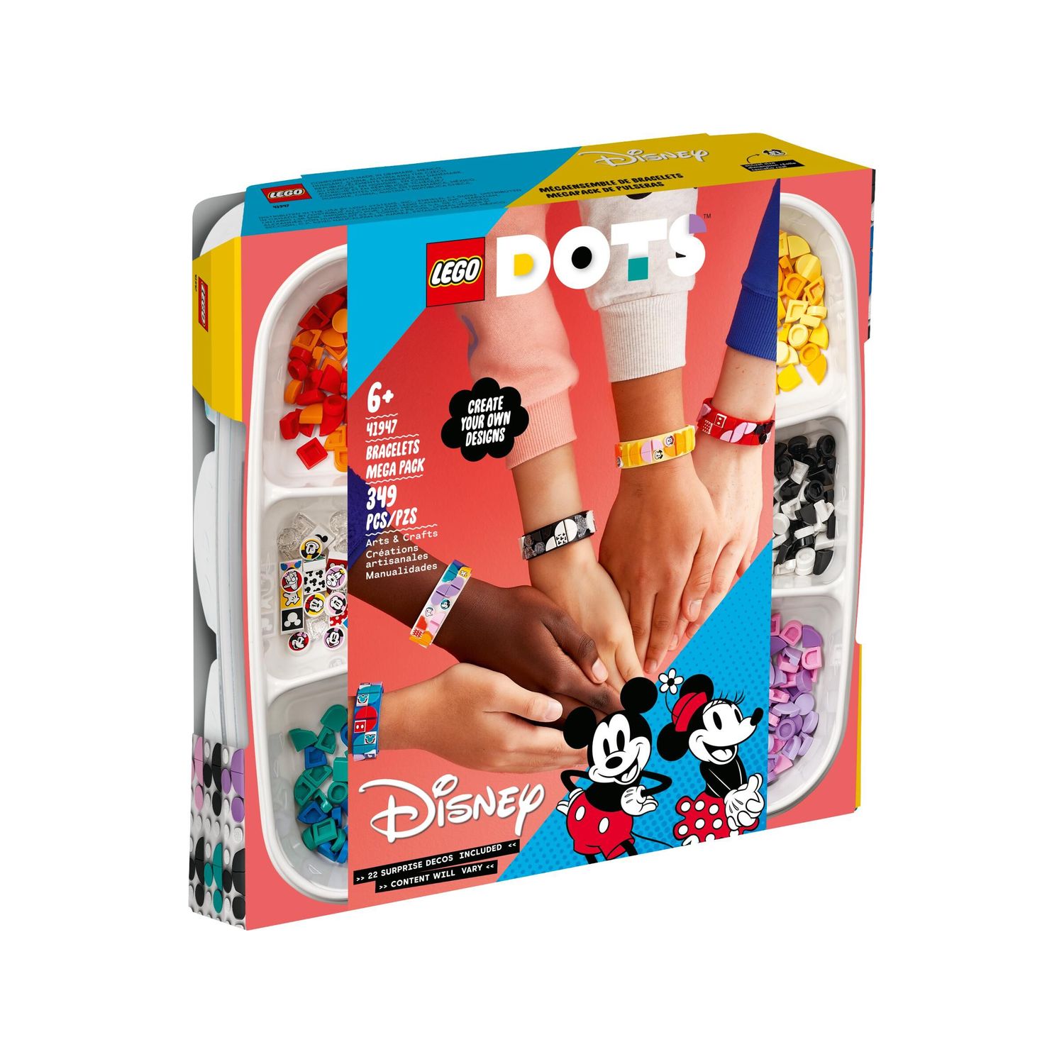 Конструктор LEGO DOTS Mickey Friends Bracelets блочный - фото 1