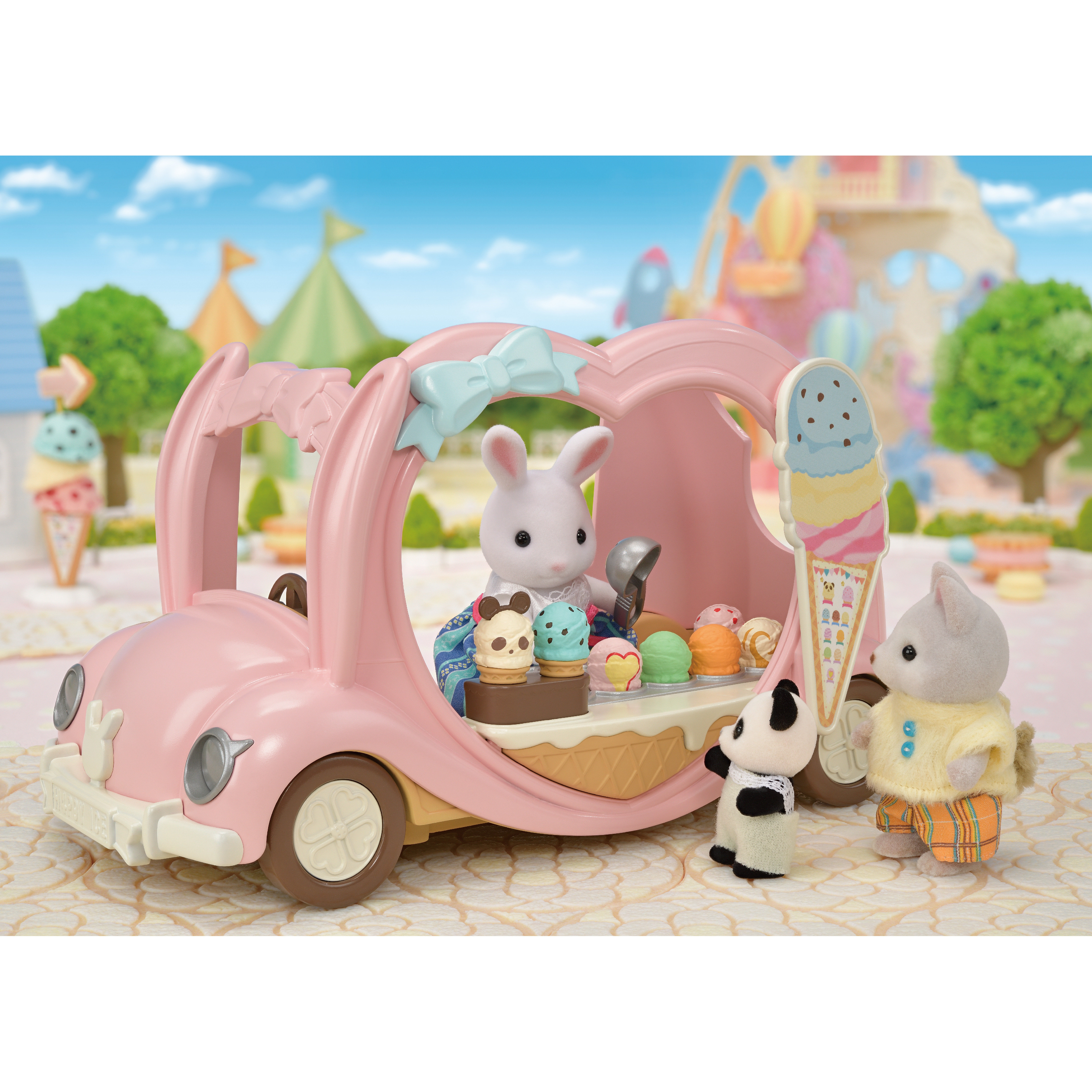 Игровой набор Sylvanian Families Фургончик с мороженым 5651 - фото 10