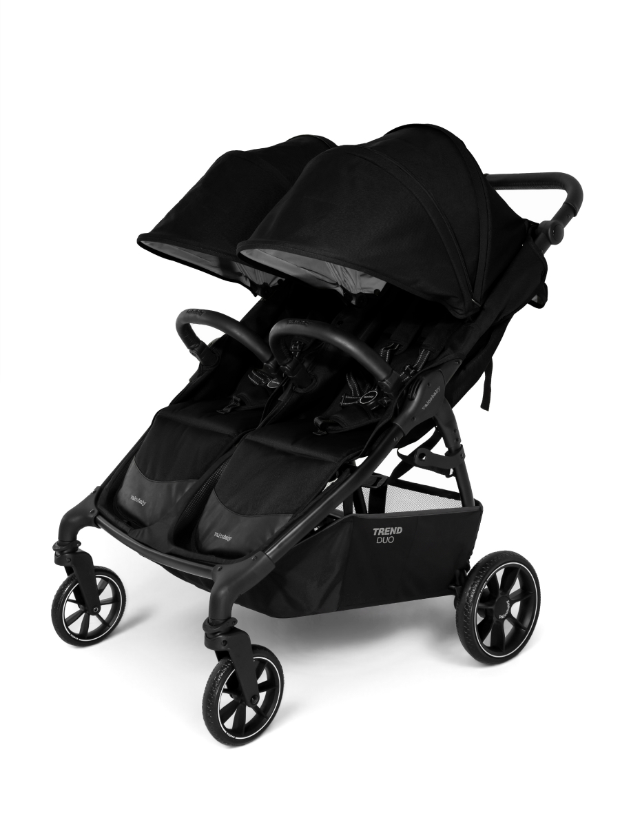 Коляска прогулочная для двойни Valco baby Duo Trend серия 2 черный - фото 1