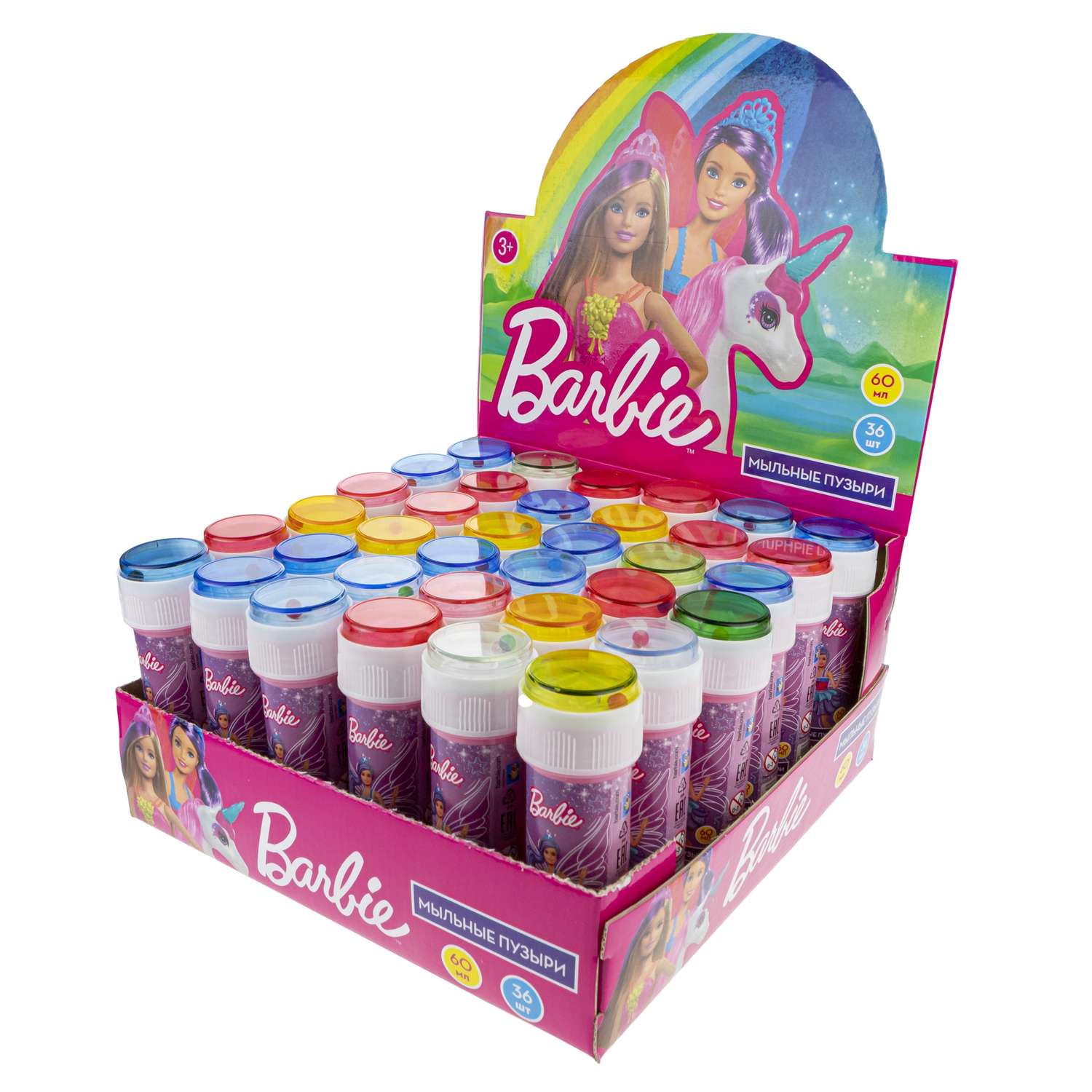 Мыльные пузыри 1TOY Barbie в ассортименте - фото 4