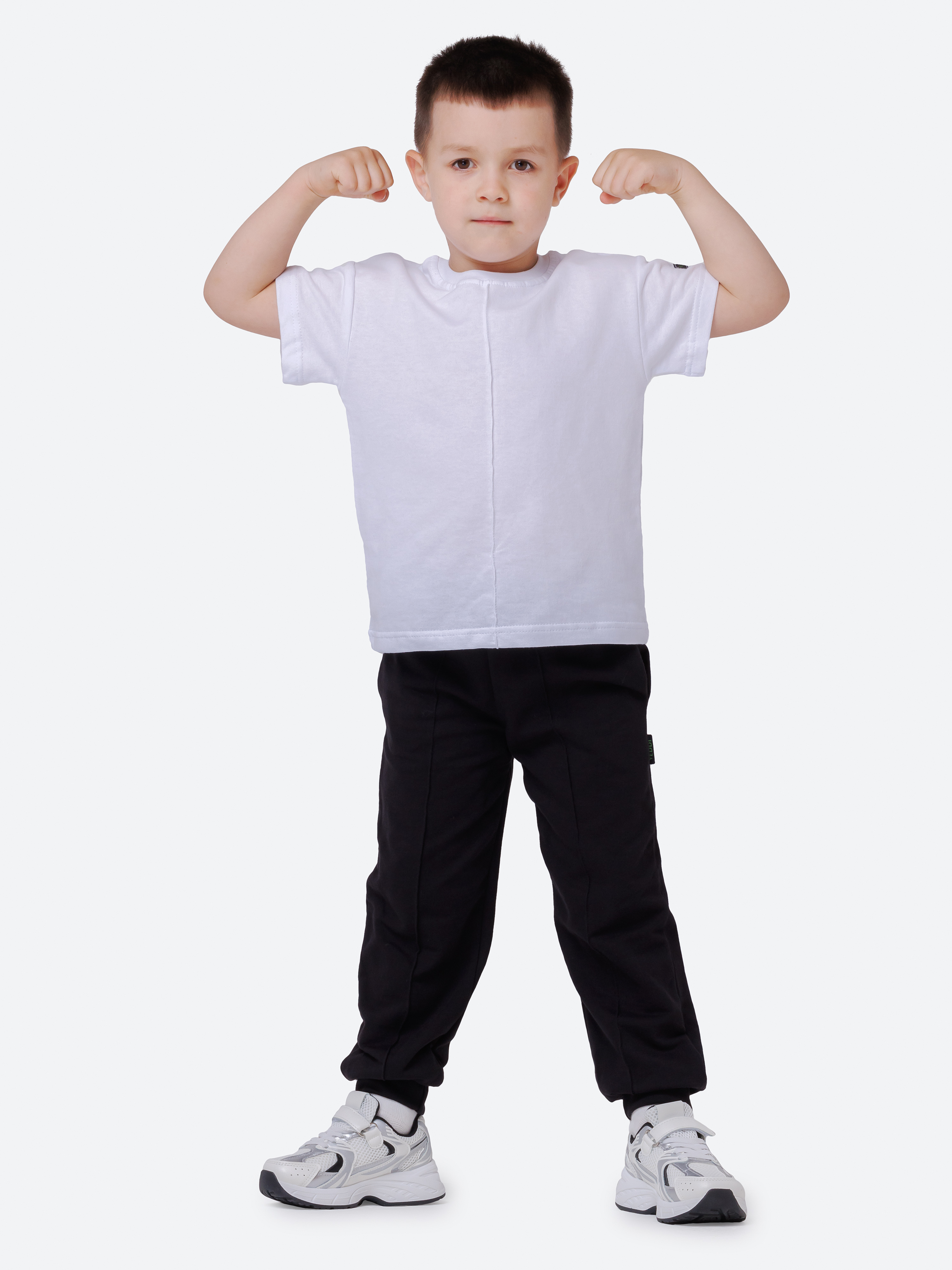 Спортивный костюм VEDDI 2080/6041фп-2024-белый/чёрный - фото 13