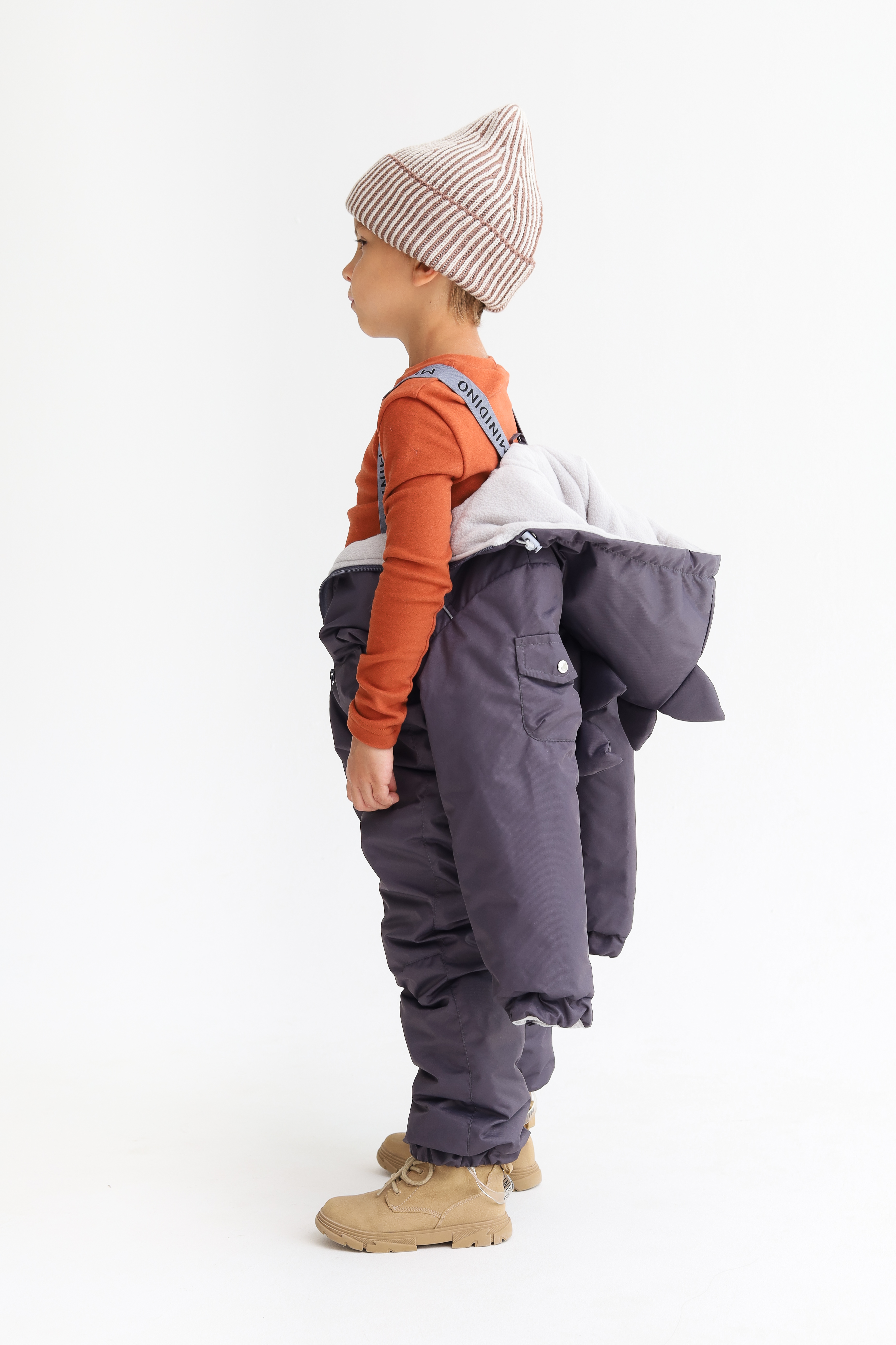 Комбинезон MINIDINO B-KOM-001/ДКомбинезон детский демисезонный Дино олово - фото 6