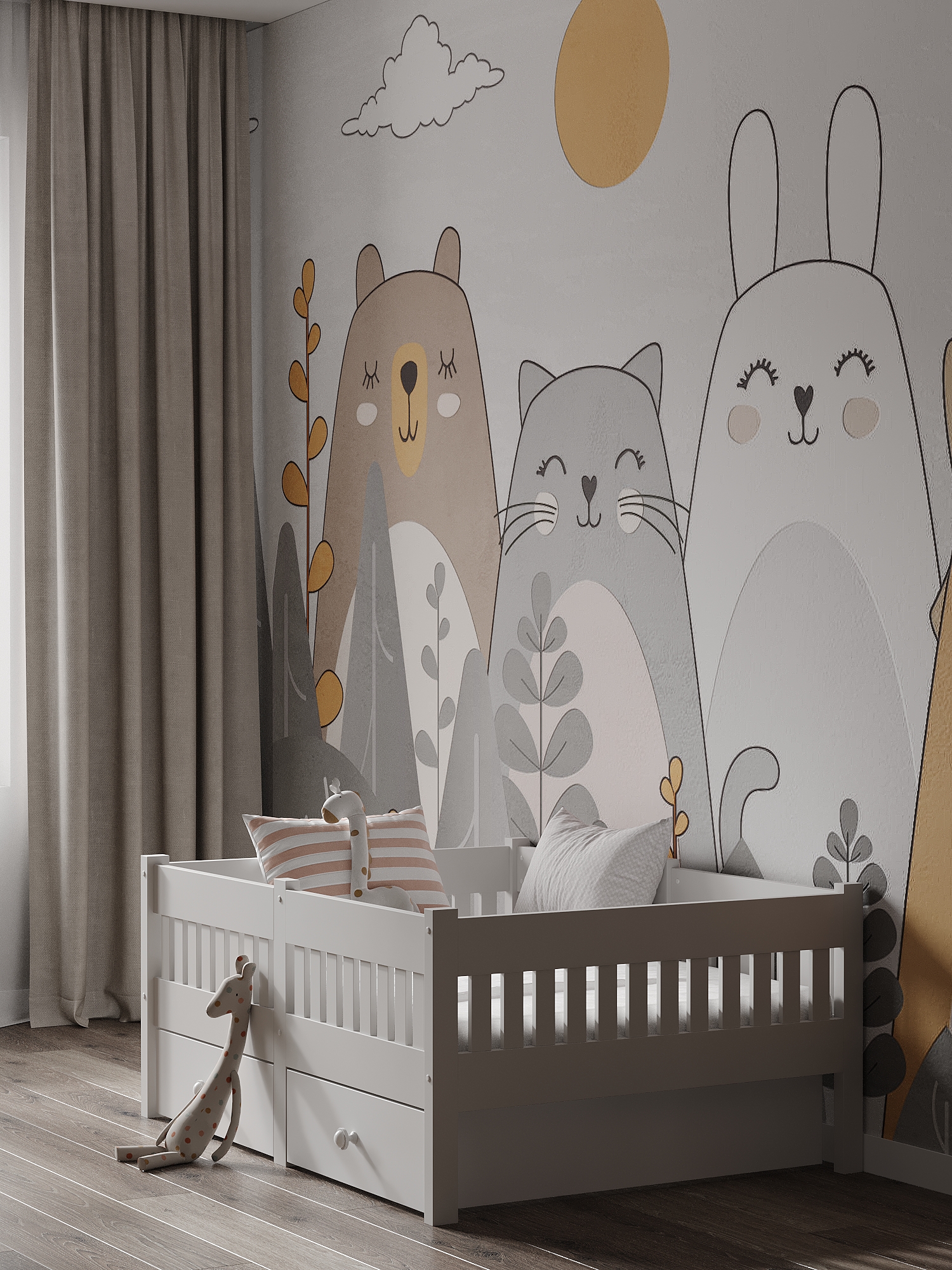 Кровать подростковая Moms charm Бортики (белый) - фото 14