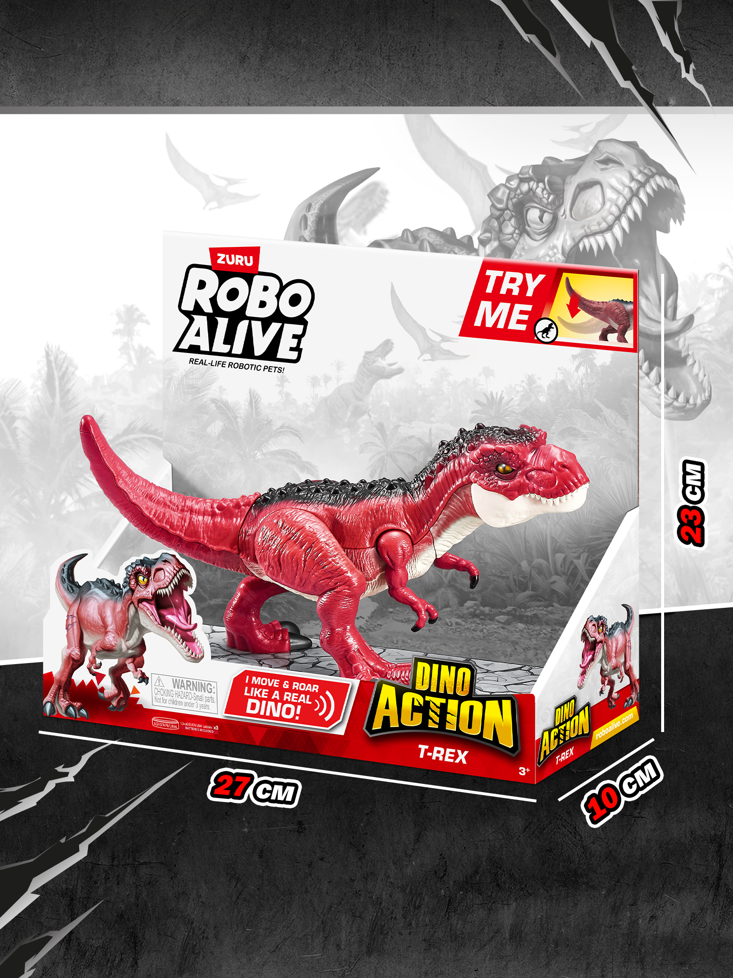 Фигурка Zuru ROBO ALIVE Т-рекс - фото 3