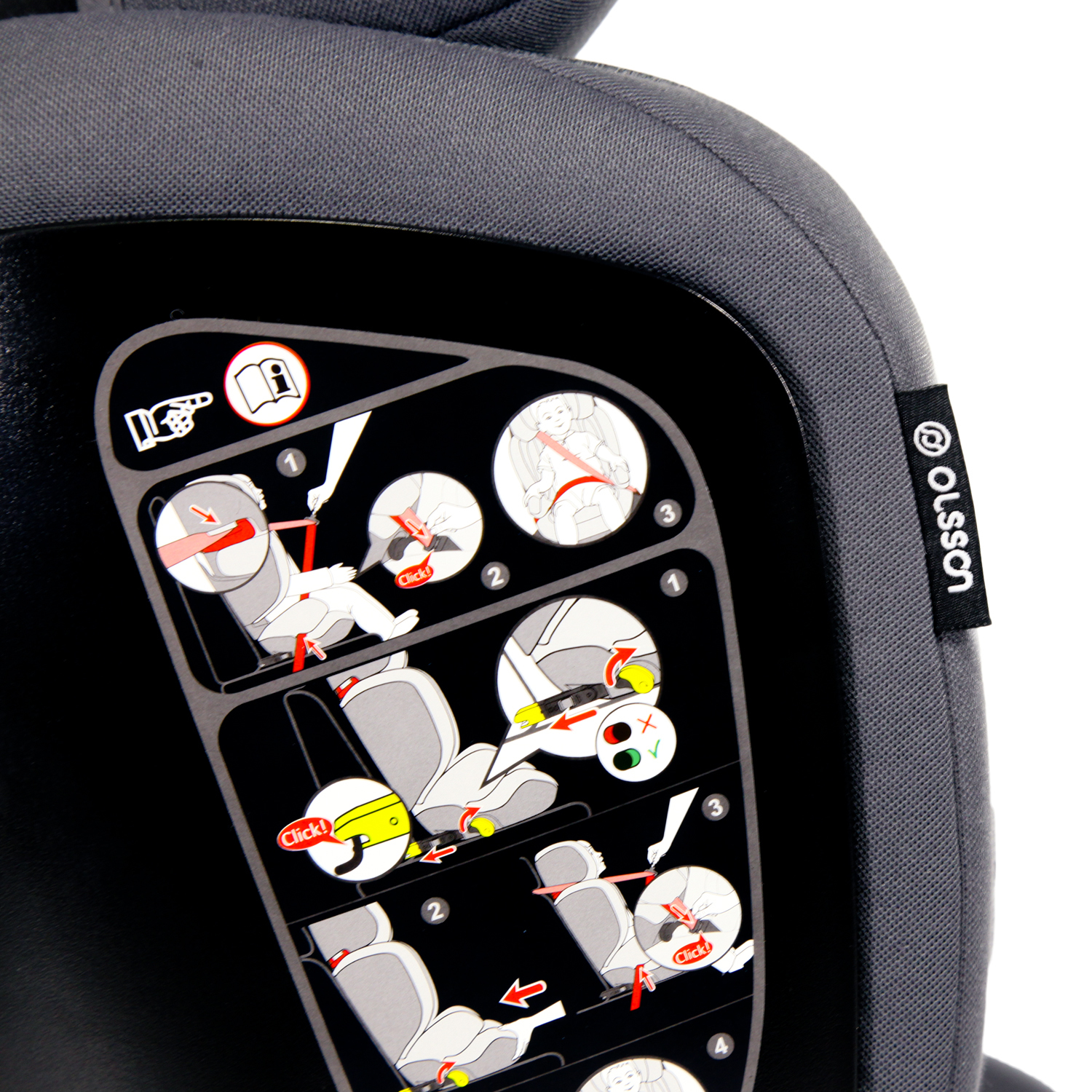 Автокресло Olsson Aurora Fix Grey Isofix 2/3 (15-36 кг) - фото 18