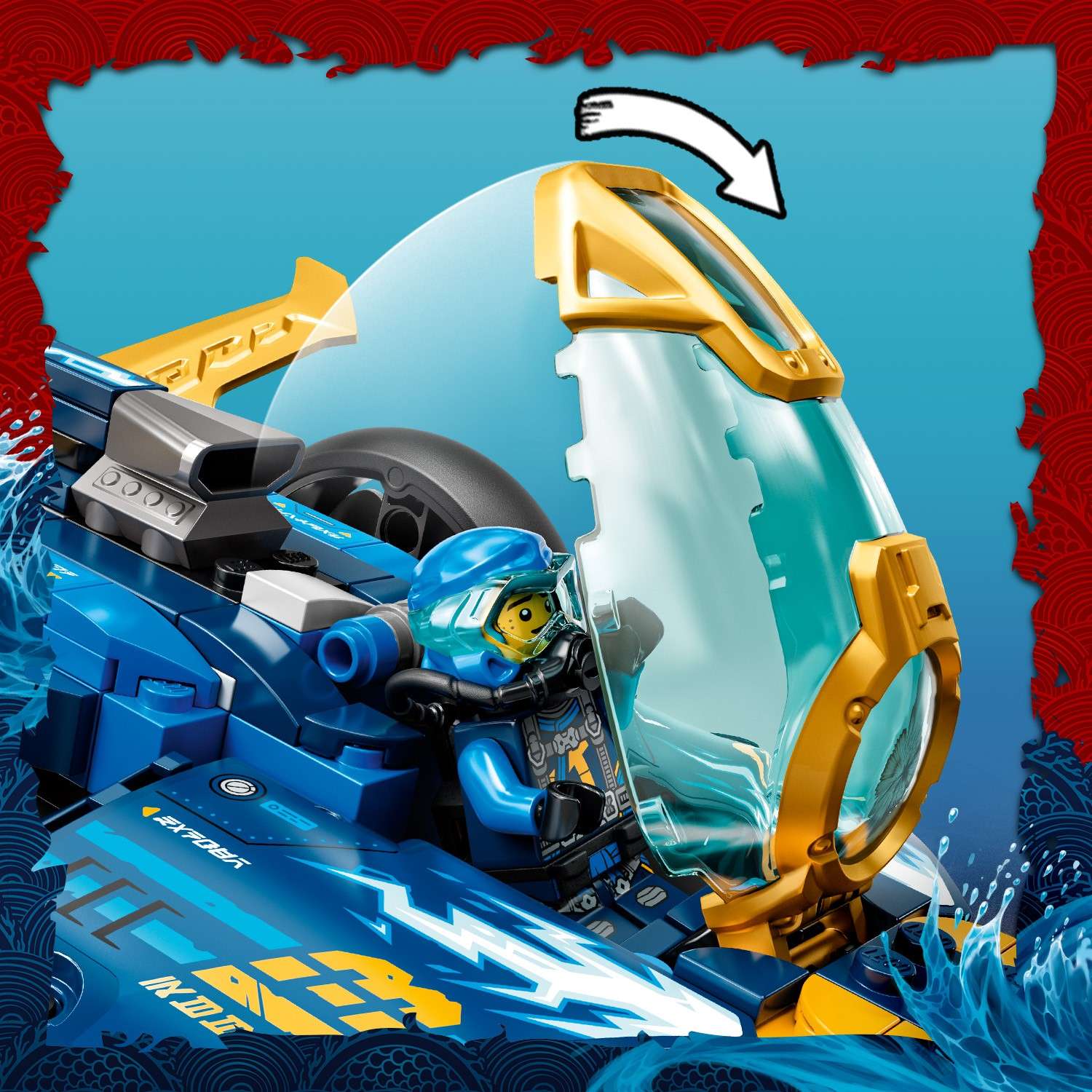 Конструктор LEGO NINJAGO Спидер-амфибия ниндзя блочный - фото 11