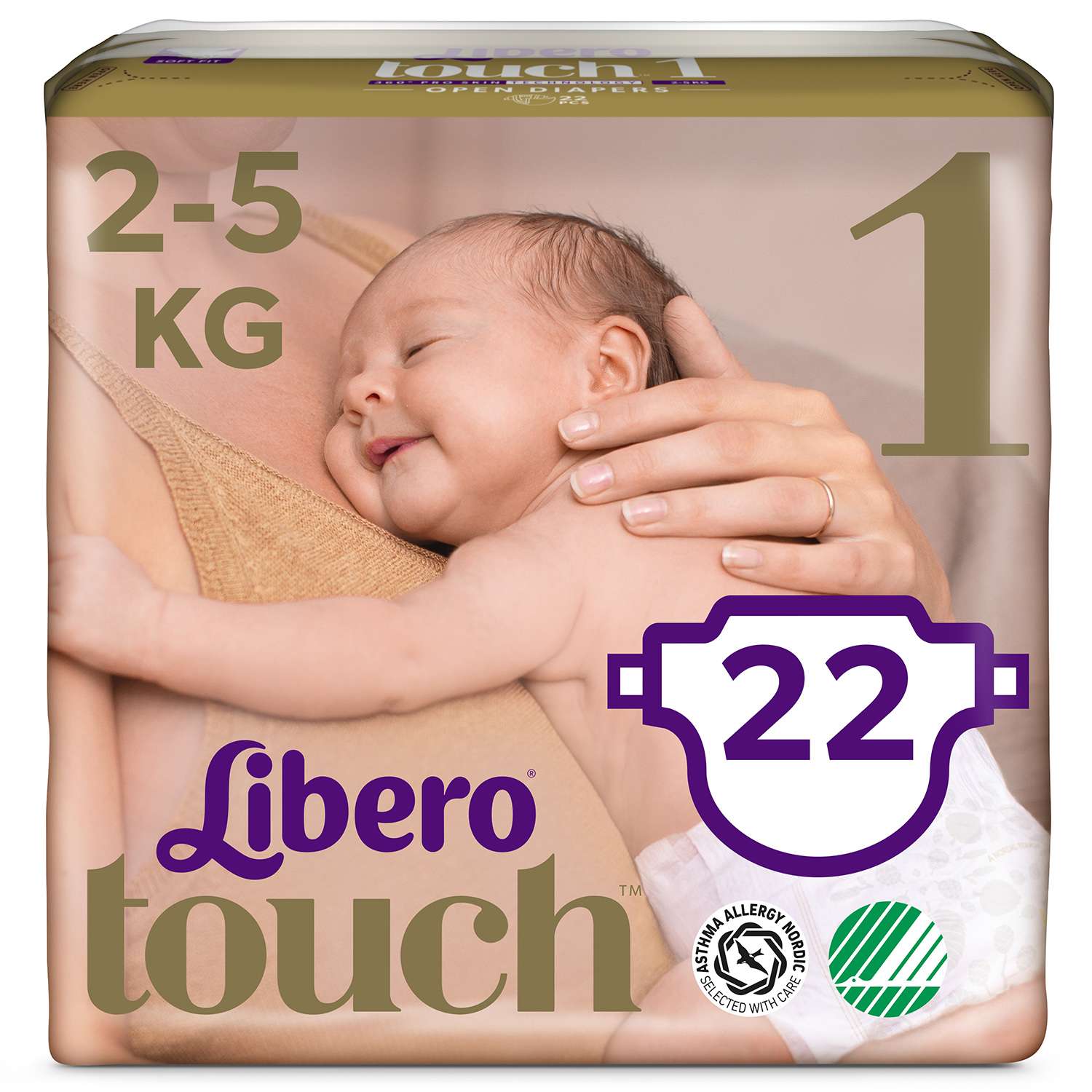 Подгузники Libero 1 (2-5 кг) 22 шт. - фото 1