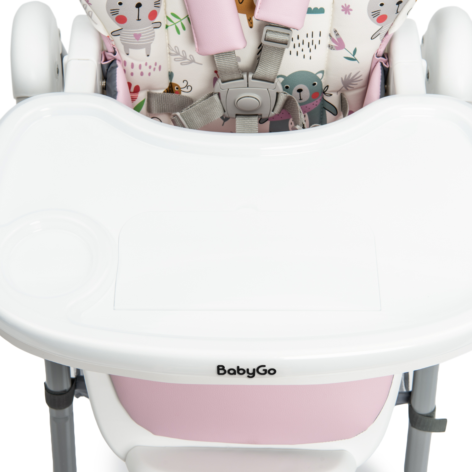 Стульчик для кормления BabyGo Pretty Friends New розовый - фото 17