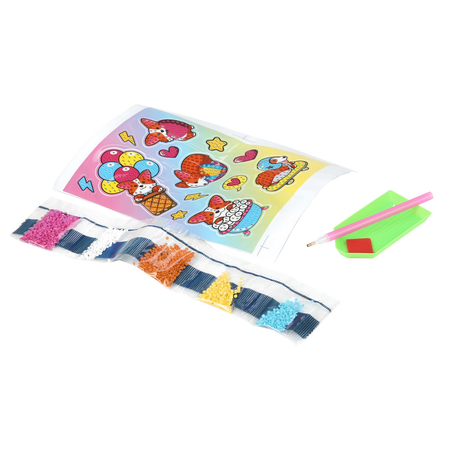 Алмазная мозаика Multiart Корги - фото 2