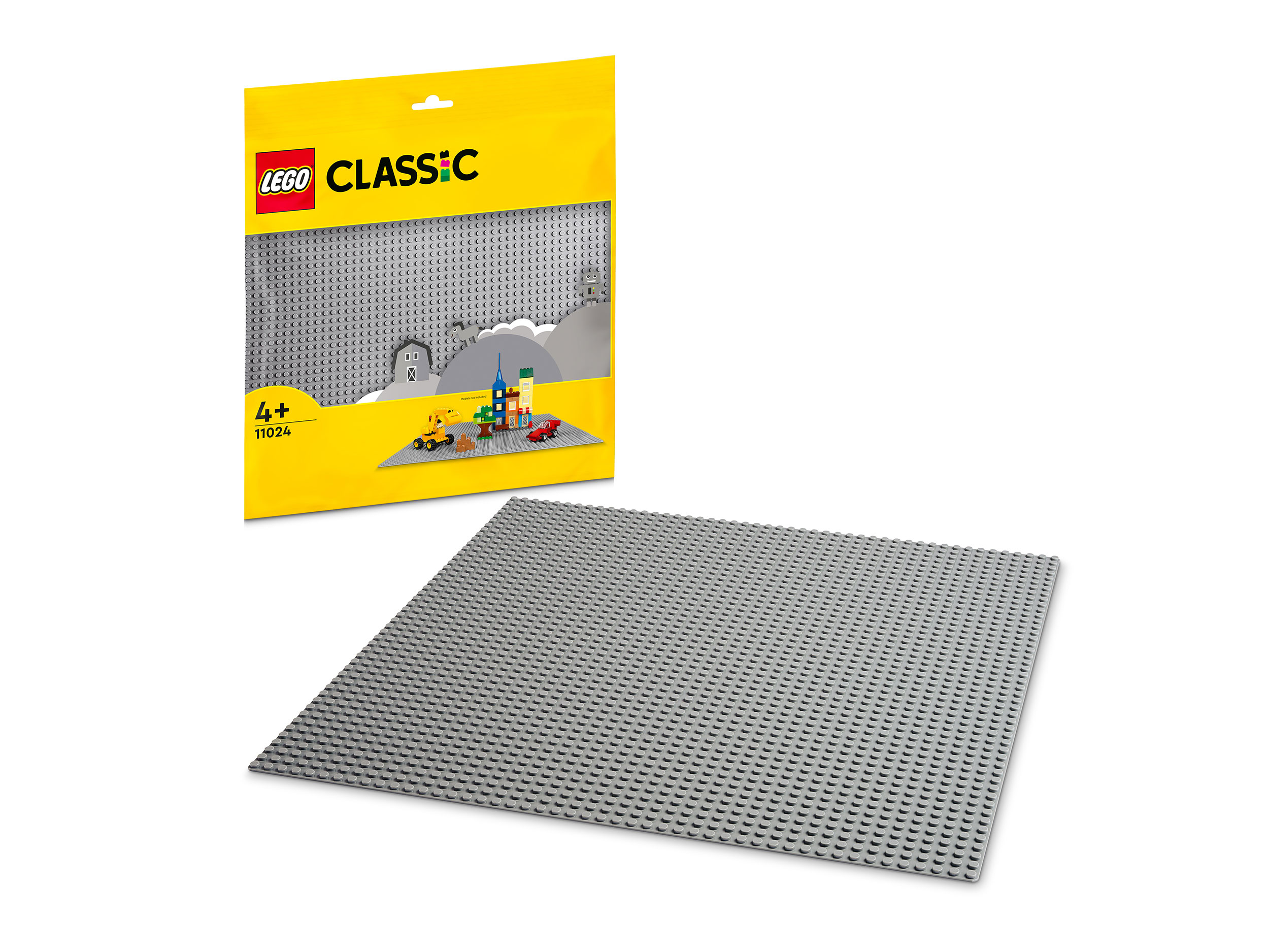 Конструктор LEGO Classic Серая базовая пластина 11024 1 дет. - фото 1