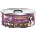 Корм для собак влажный полнорационный Brunch с сердцем 100г