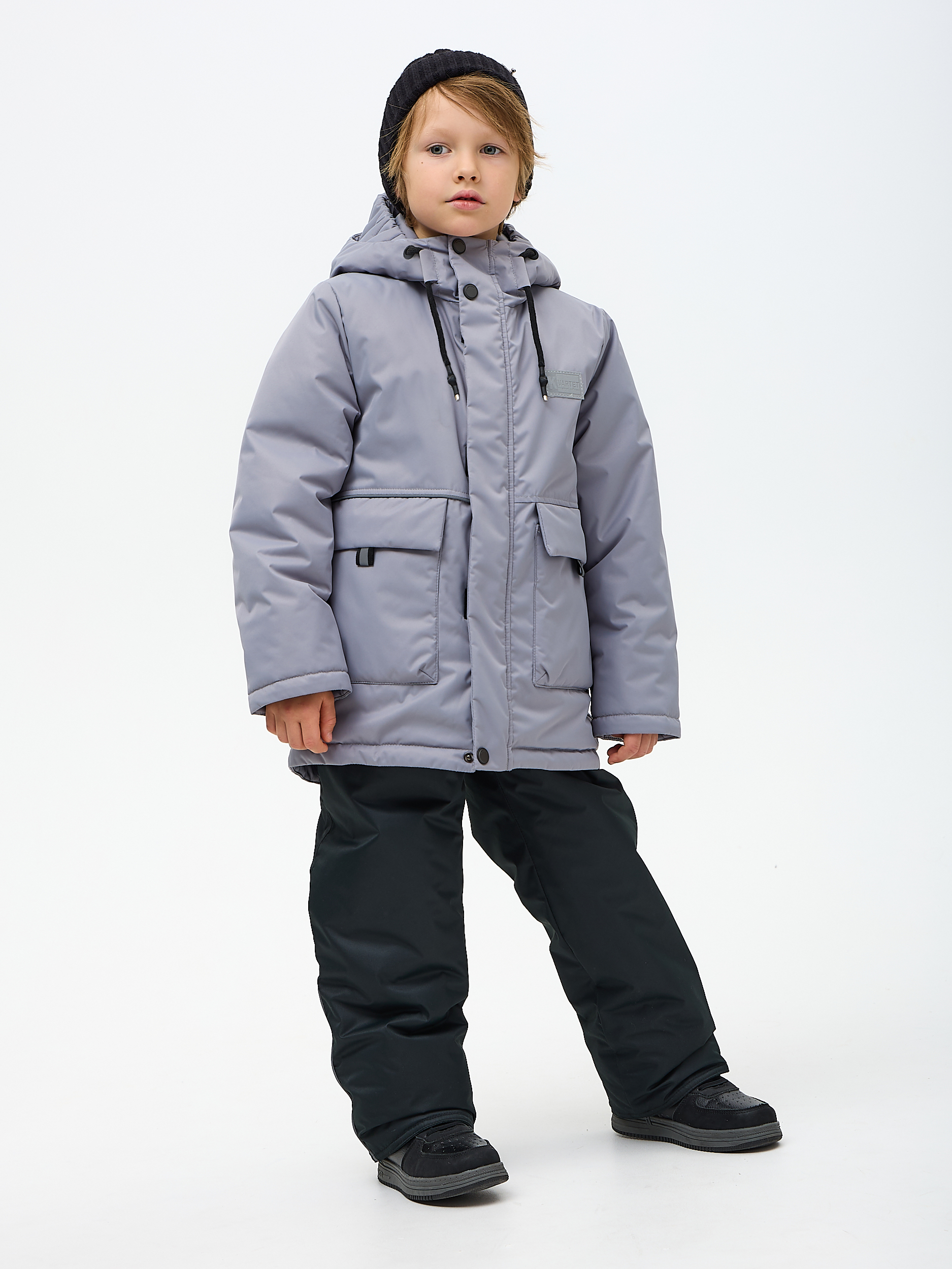 Куртка и полукомбинезон Kvartet 754 серый - фото 1