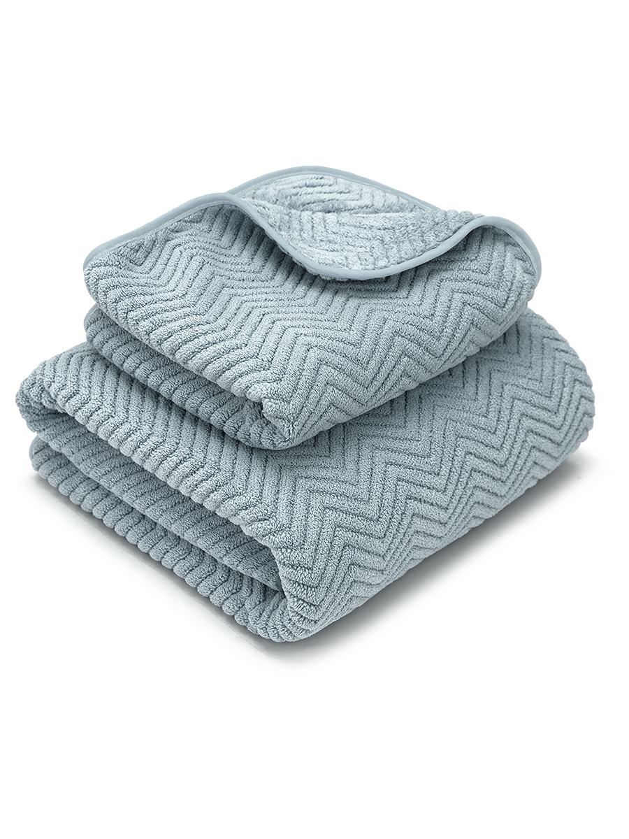 Полотенце BRAVO Крафт 35*75+70*140 мятный 2 шт. - фото 2