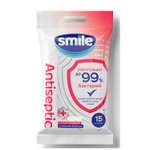 Влажные салфетки Smile антибактериальные 15 шт.