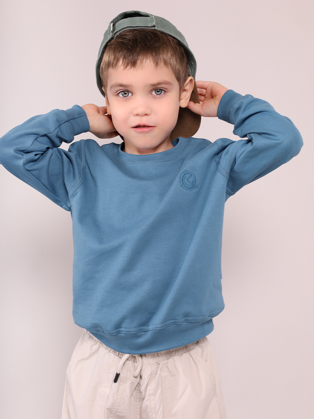 Свитшот LEO 3037А_индиго - фото 1