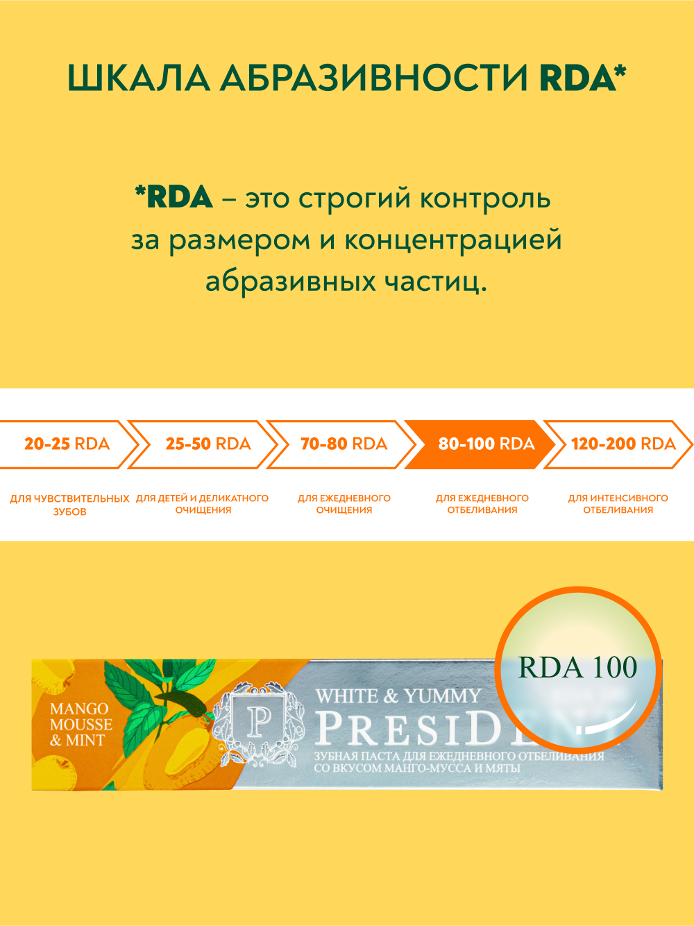 Зубная паста President без фтора Фрукты 75 г - фото 5