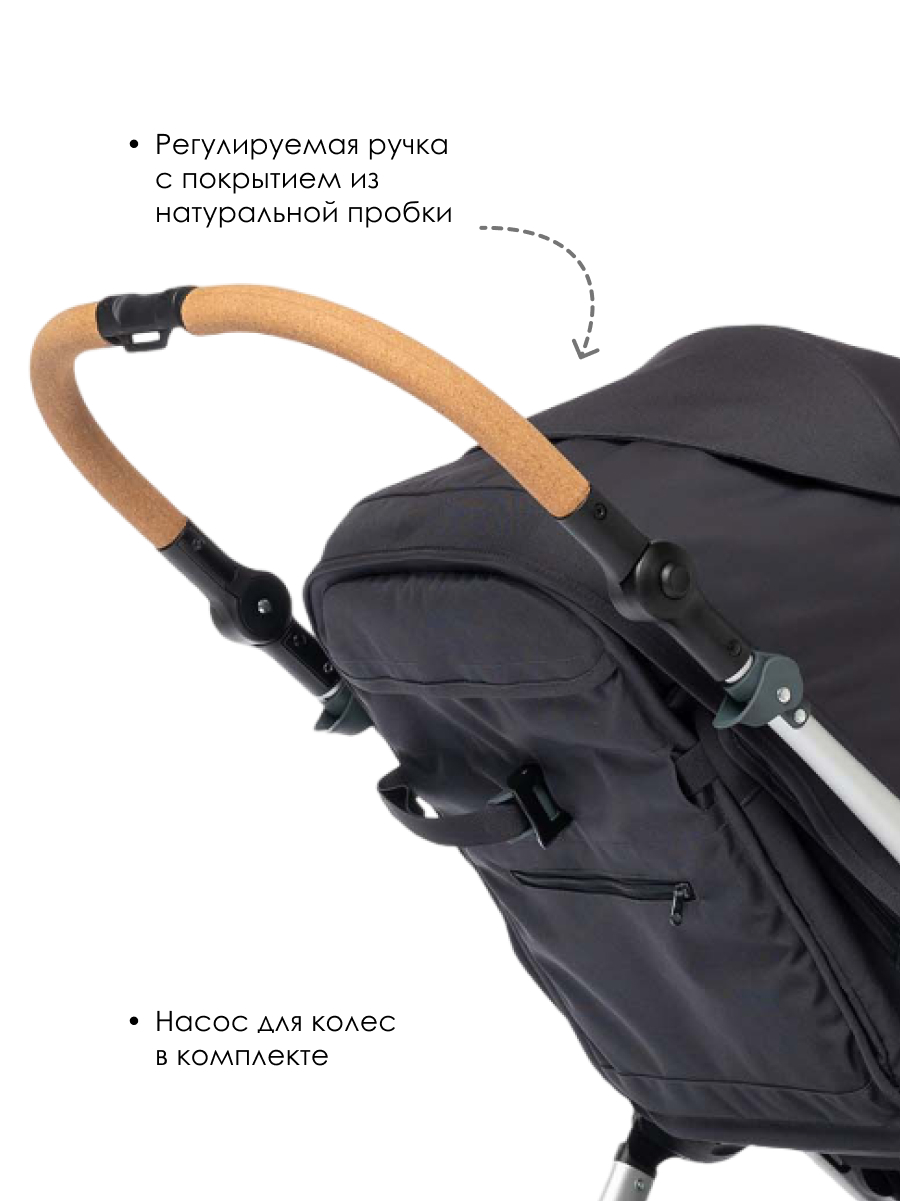 Коляска прогулочная Bumbleride Era 2025 / Dusk Premium серый - фото 5