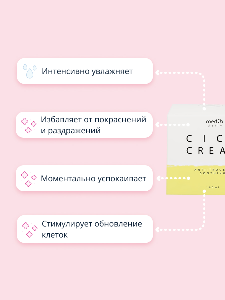 Крем MED B Экстракт центеллы азиатской 100 мл - фото 3