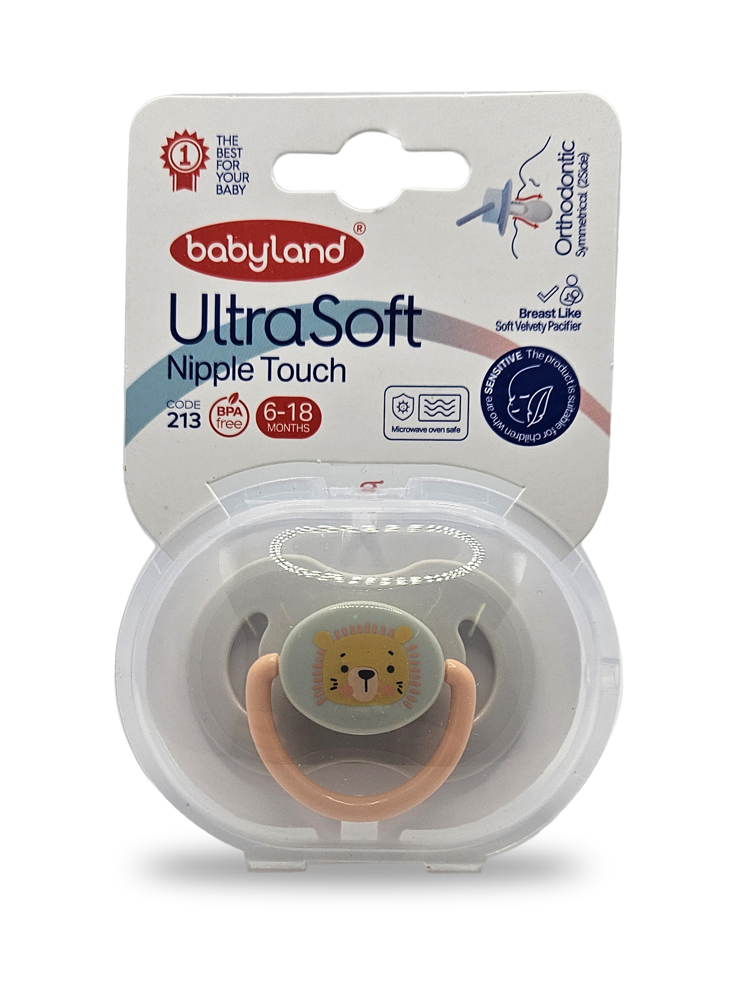 Пустышка Baby Land силикон анатомическая от 6 мес. 1 шт. - фото 1