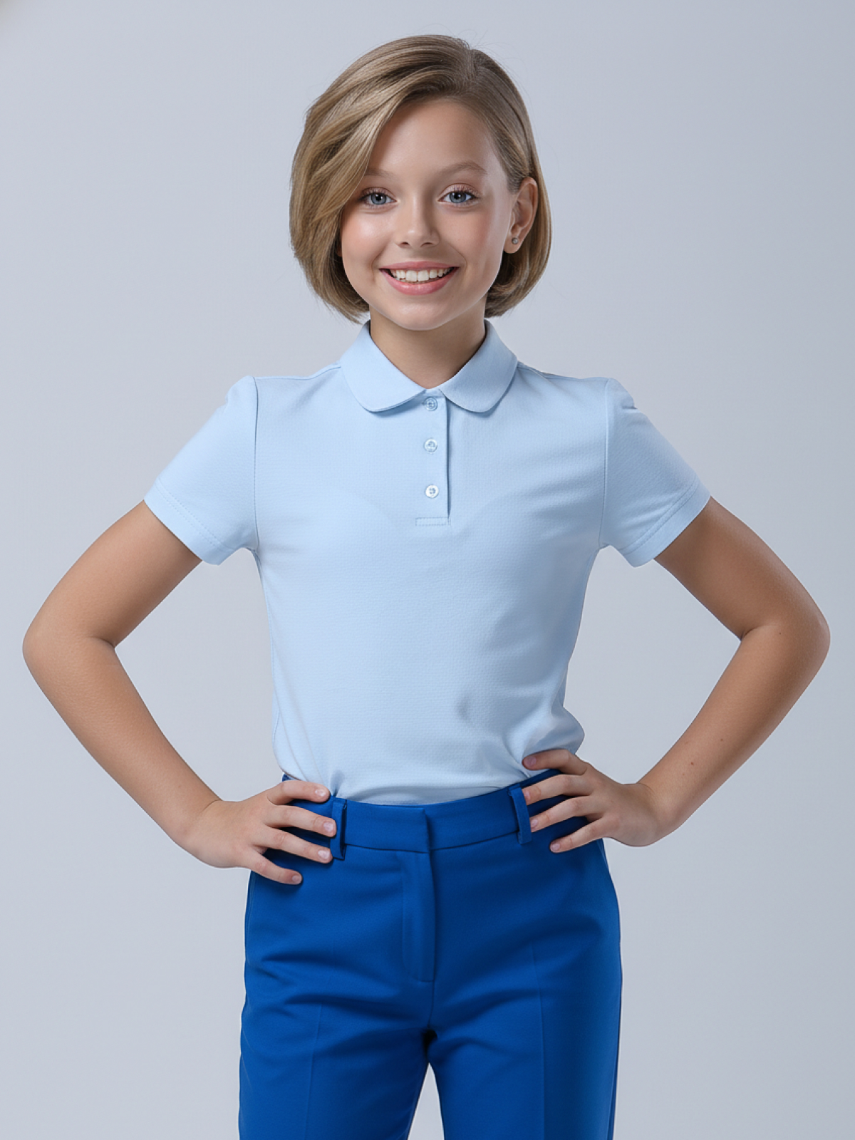 Поло Ladno 249голубой - фото 1