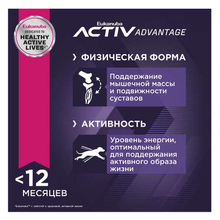 Корм для собак Eukanuba 800г Паппи МедиумБрид 12м