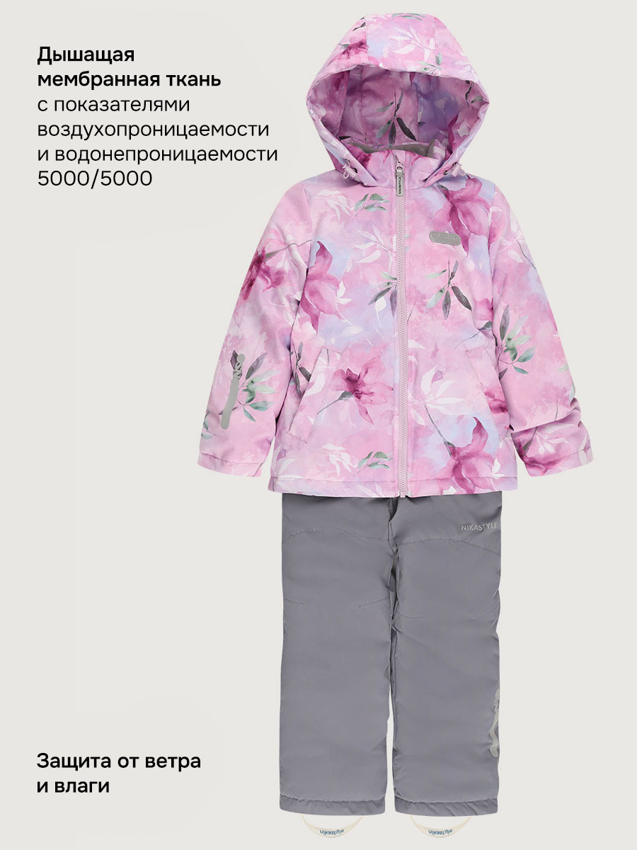 Костюм NIKASTYLE 7м3226 розовый/светло-серый - фото 7