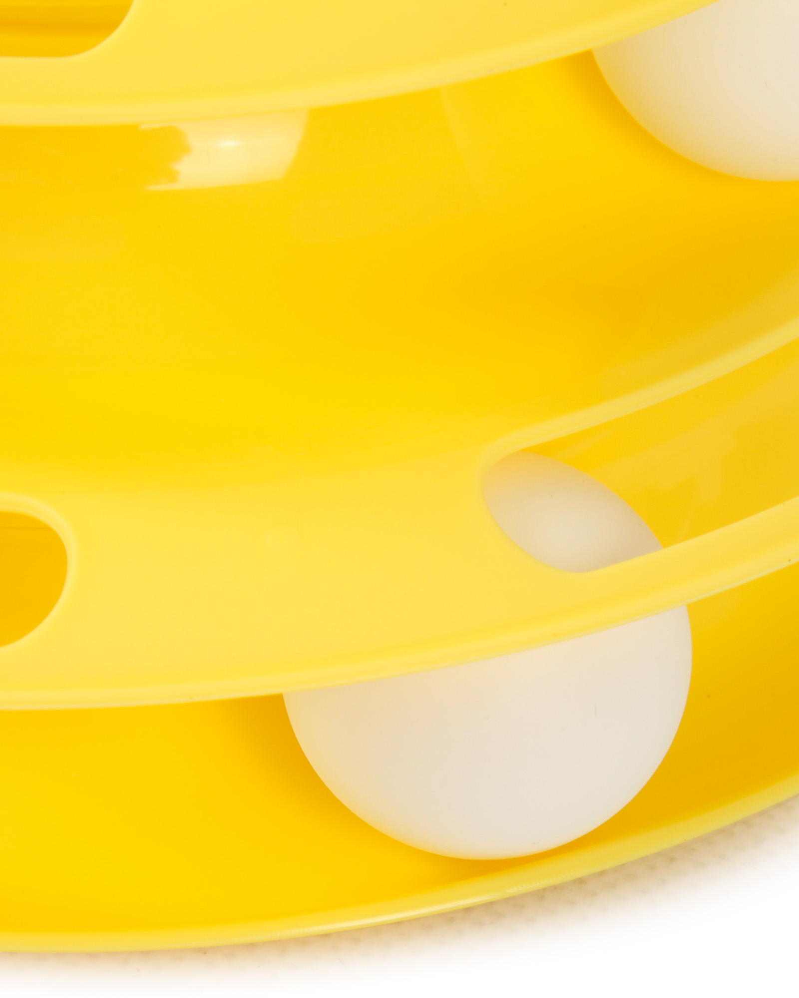 Игрушка для кошек Barbaks Пирамидка-трек 3-слойная интерактивная с шариками-бубенчиками 25*22см - фото 4