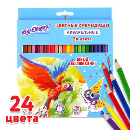 Карандаши акварельные Юнландия 24 шт.