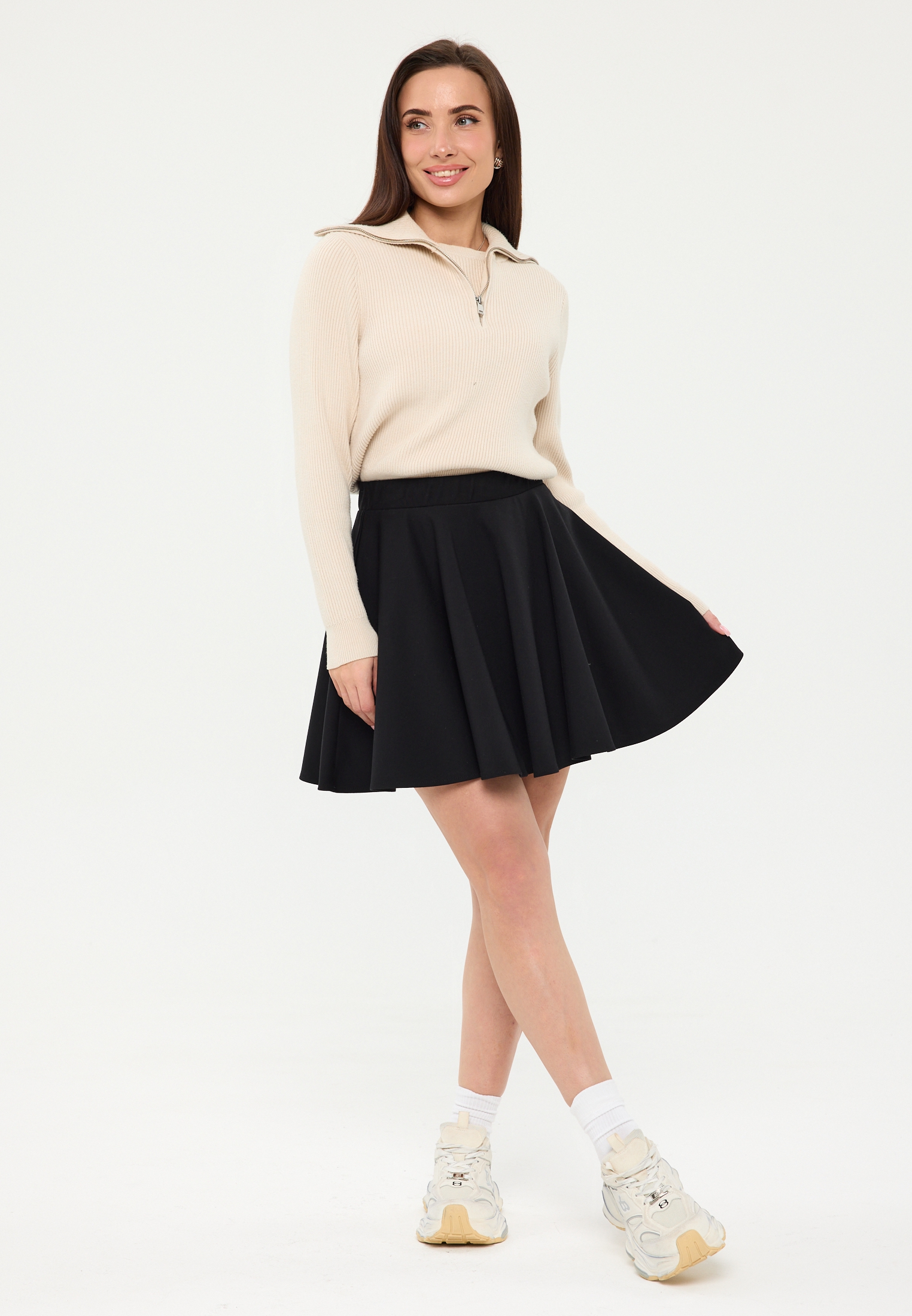 Юбка Stylish AMADEO AWS-5005-черный - фото 3