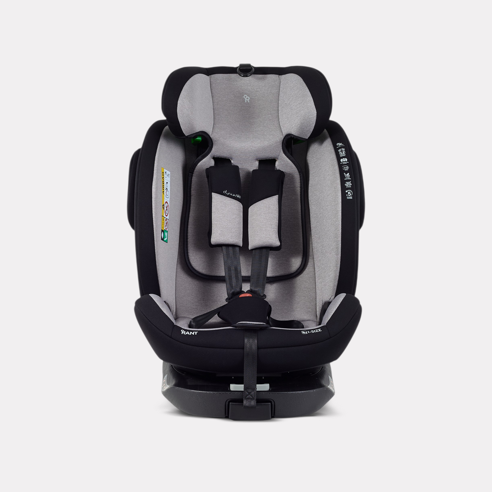 Автокресло Rant Basic Isofix 0+/1/2/3 (0-36 кг) серый - фото 11