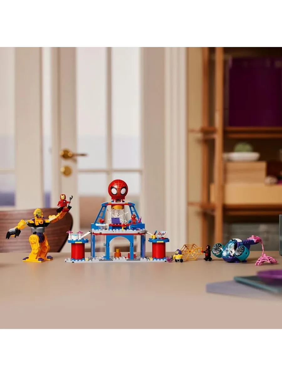 Конструктор LEGO Marvel Super Heroes Штаб-квартира команды пауков 193 дет. - фото 5