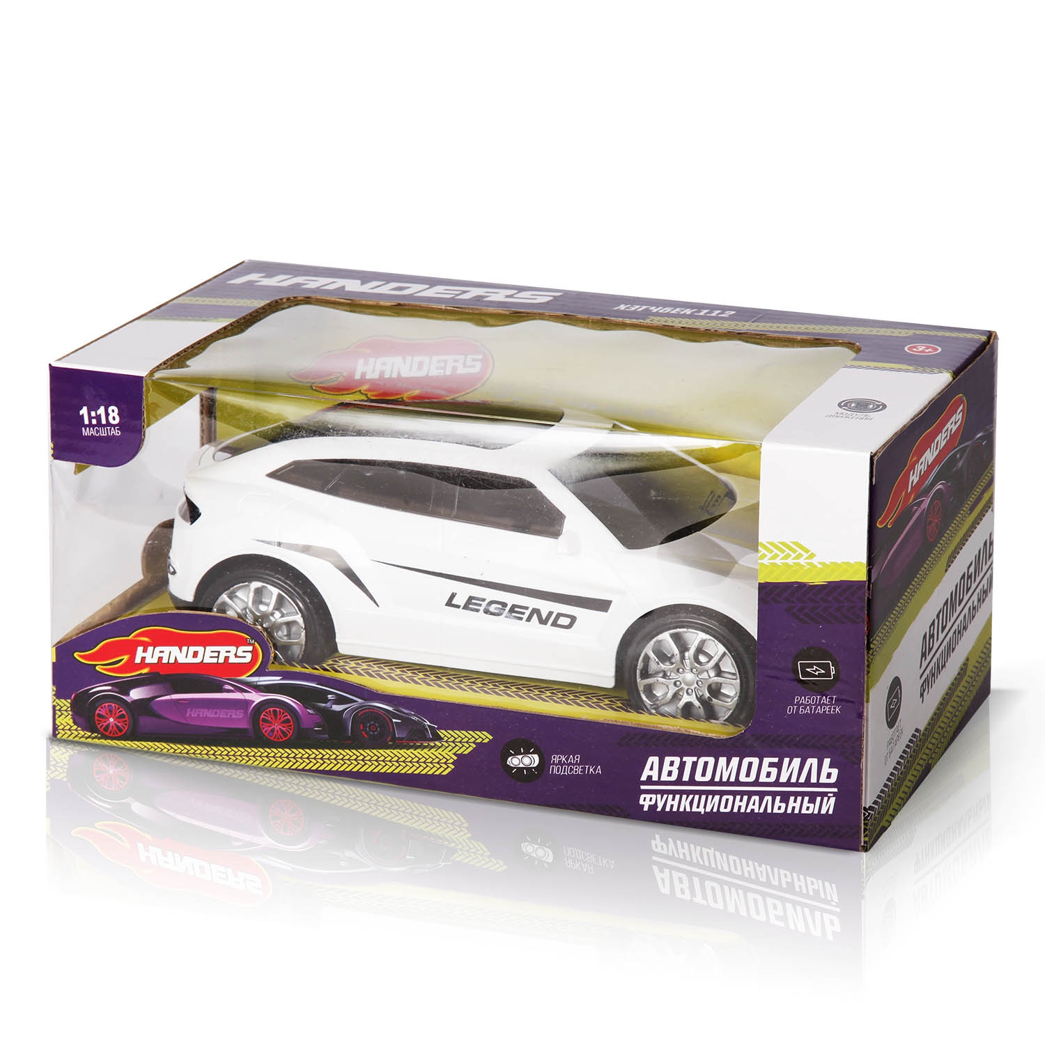 Автомобиль Handers 1:18 HAC1602-112//белый - фото 3