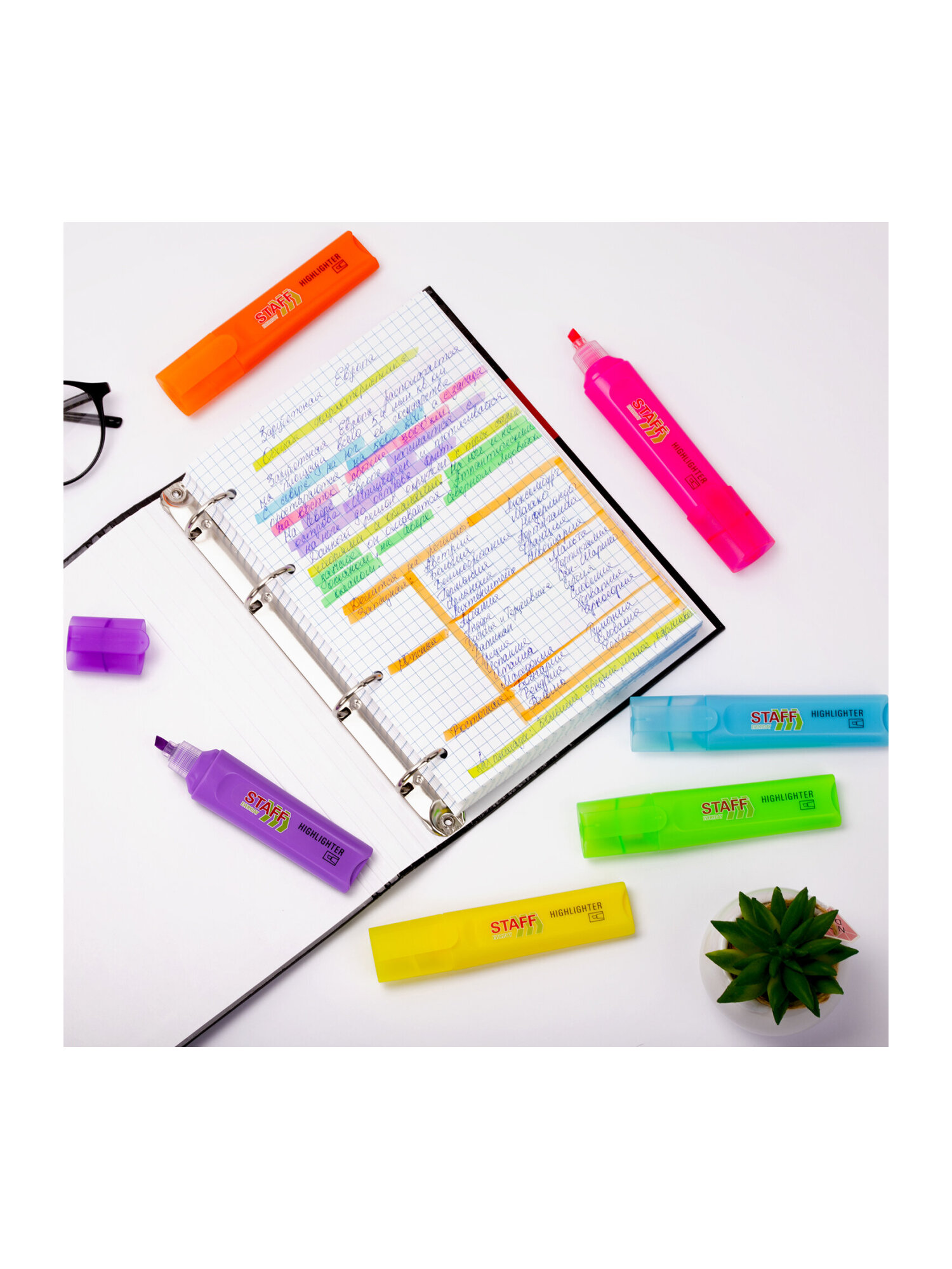 Текстовыделители Staff 6 шт. - фото 18