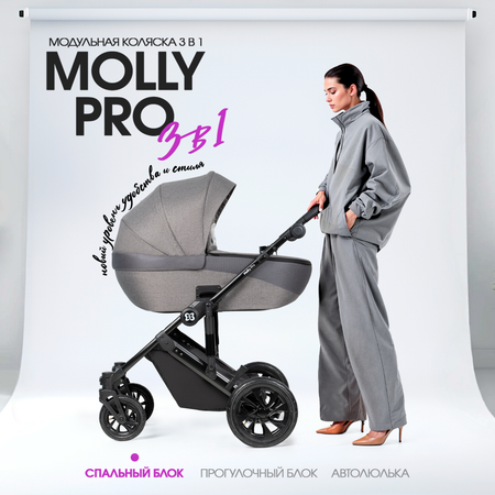 Коляска 3в1 Farfello Molly Pro