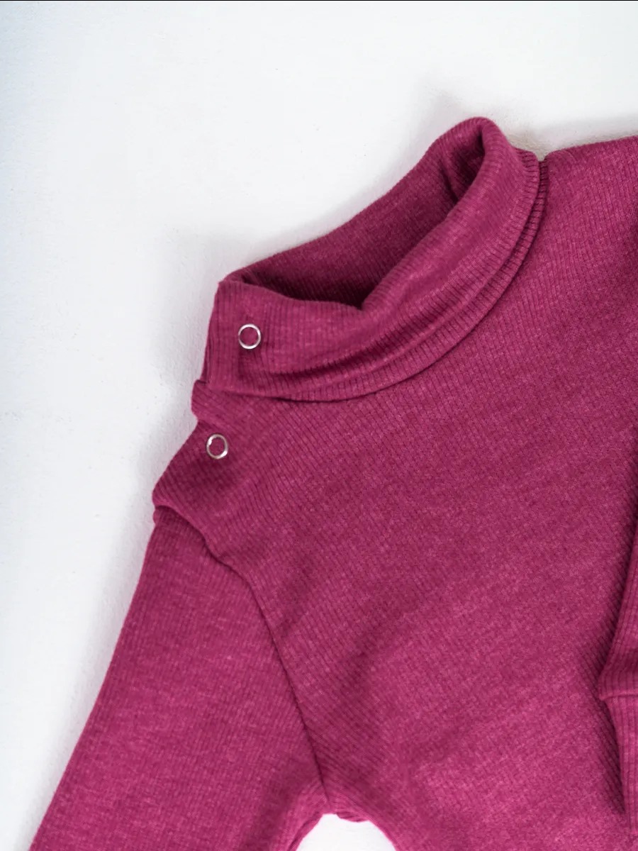 Водолазка TOTEMFOX 231КН3F/бордовый меланж - фото 2