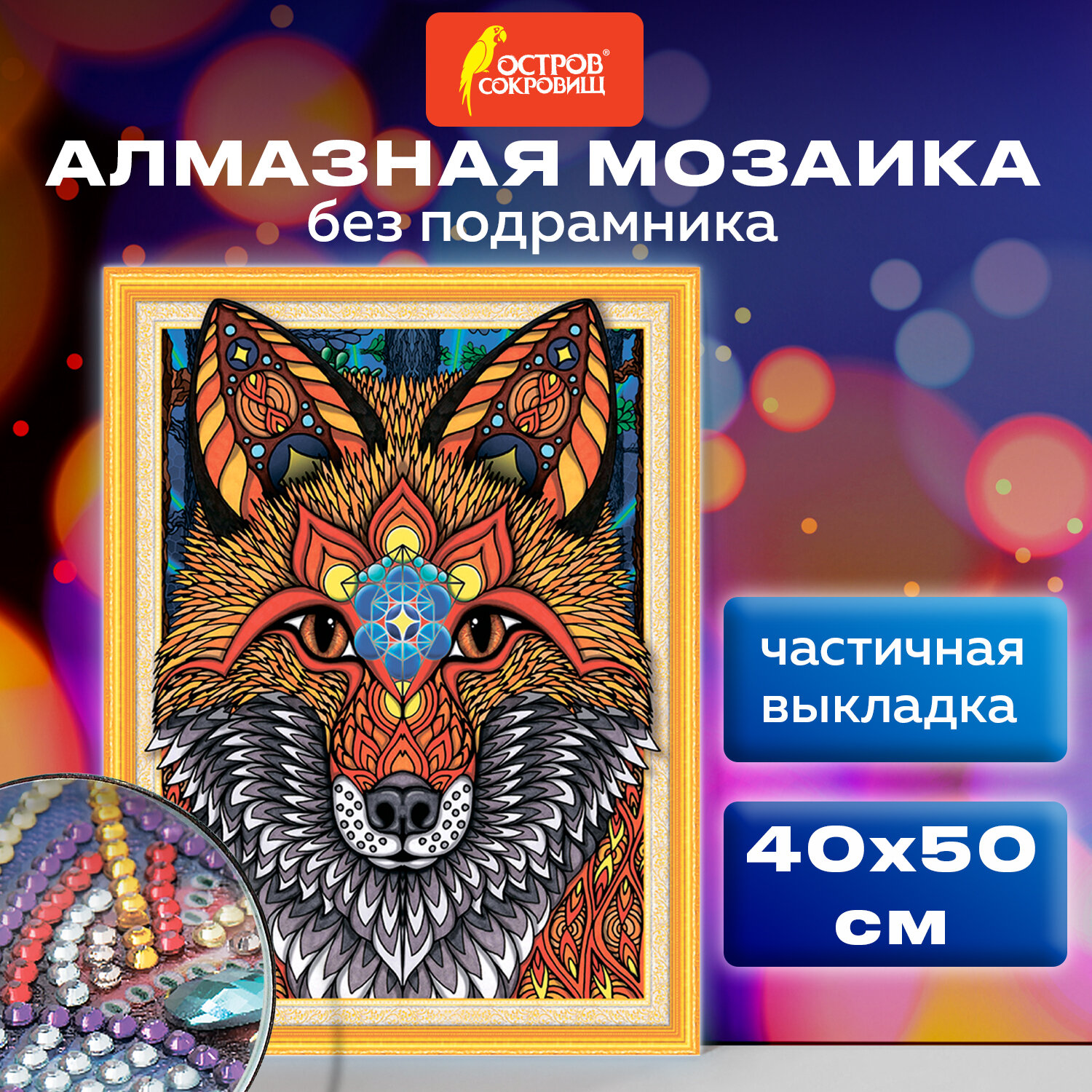 Алмазная мозаика Остров Сокровищ Рыжая лисица - фото 1