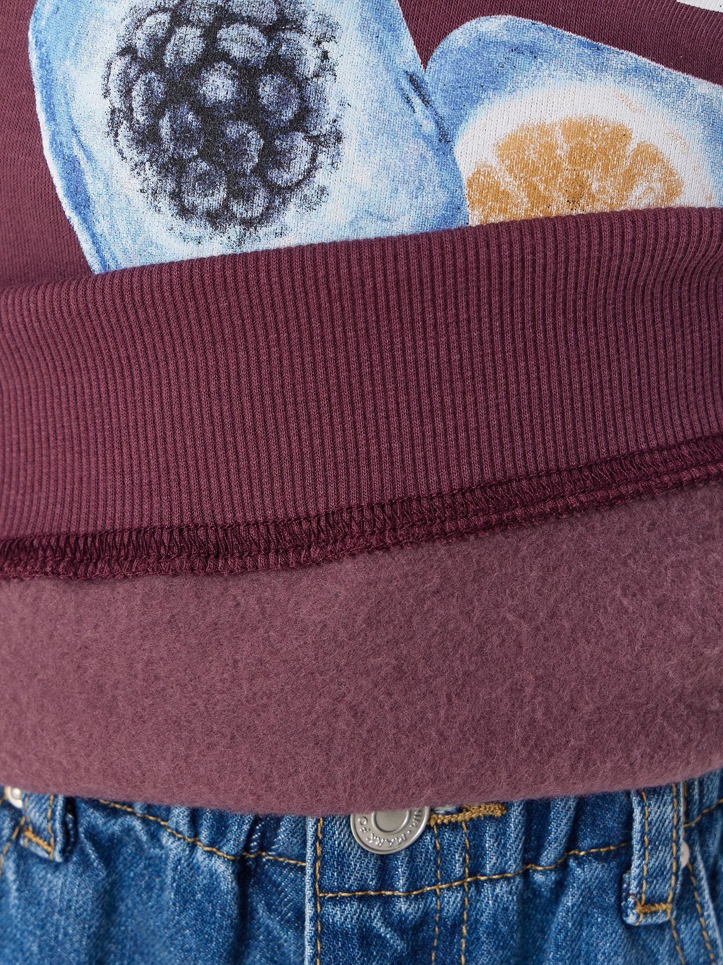 Свитшот Mark Formelle (Марк Формэль) 127982/ежевичный +печать - фото 6