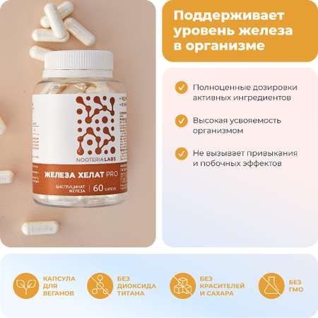 Биологически активная добавка Nooteria Labs Железо Хелат Pro