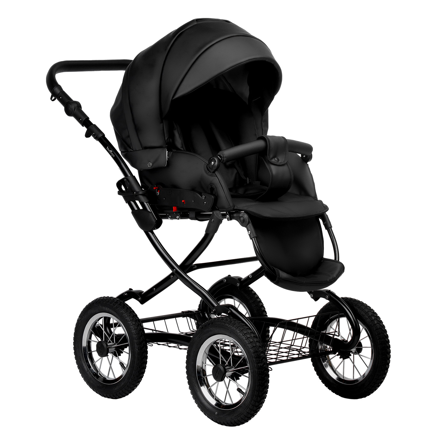 Коляска 2в1 Indigo Barbara Eco Classic 03 черный - фото 3