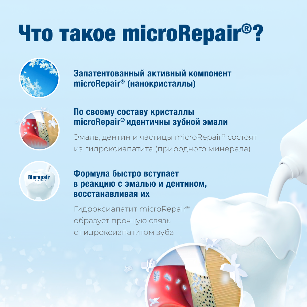 Зубная паста Biorepair без фтора мята - фото 4