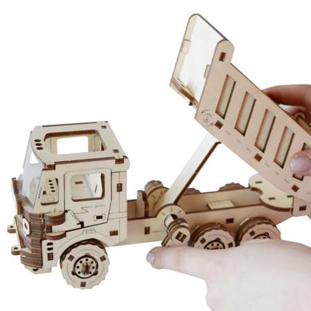 Конструктор HobbyWood Грузовик самосвал деревянный