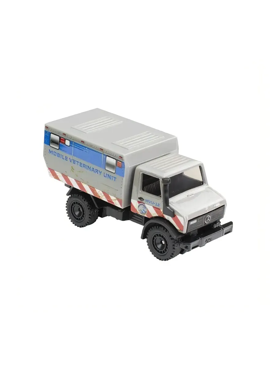 Грузовик Hot Wheels Mercedes Jurassic World Unimog 1:64 122369 - фото 3
