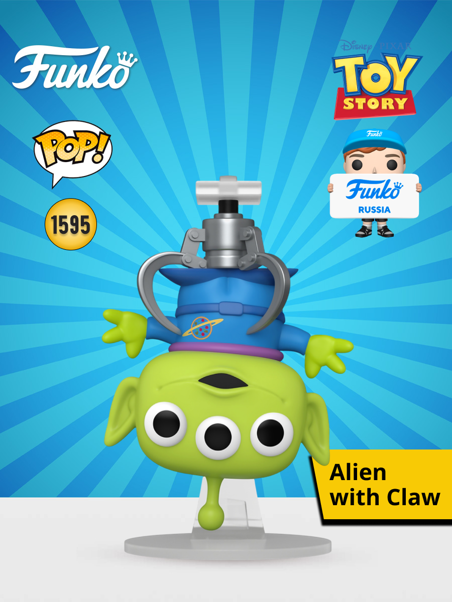 Фигурка Funko Disney Toy Story Alien with Clow - фото 1
